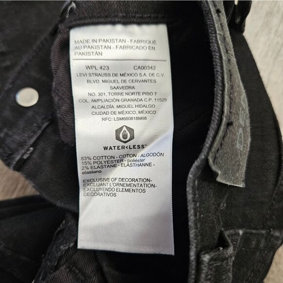 Denizen by Levi's Black Denim Jeans Size 5R - Picture 5 of 7